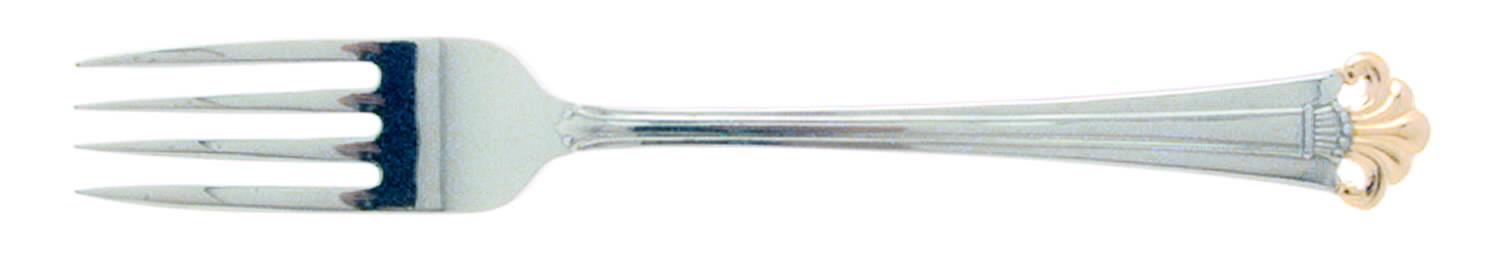 Golden Constantine (Stainless, Gold Accent) Fork by Oneida Silver-1