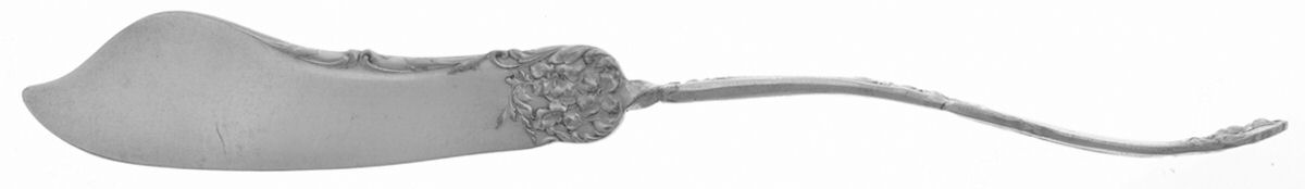 Godetia (Silverplate) Flat Handle Master Butter Knife by Oneida Silver-1