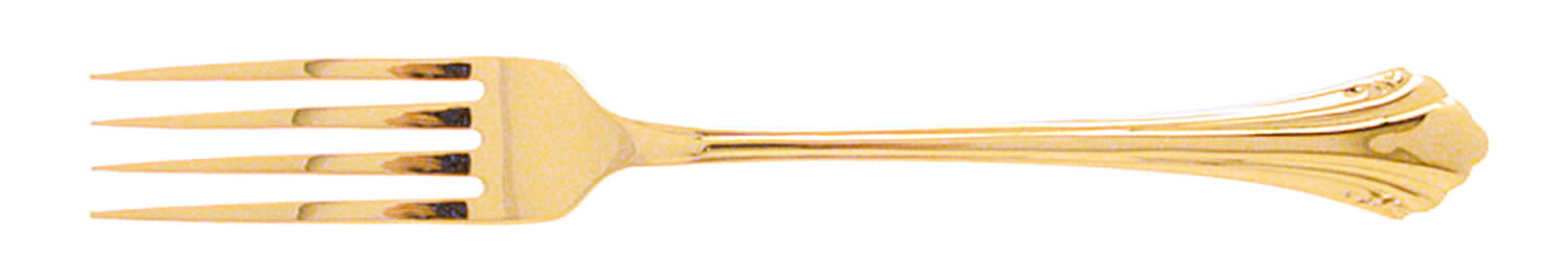 Golden Enchantment (Gold Electroplate, 1986) Fork by Oneida Silver-1