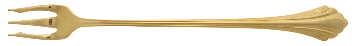 Golden Enchantment (Gold Electroplate, 1986) Cocktail/Seafood Fork by Oneida Silver-1