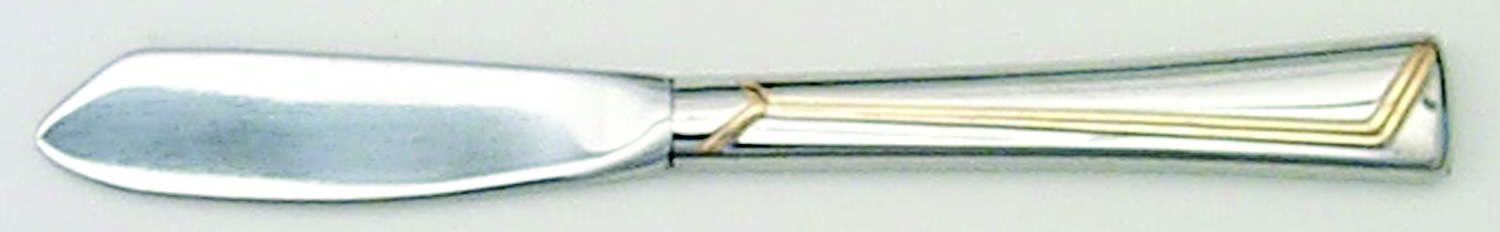Golden Era (Stainless-Gold Accent) Hollow Handle Master Butter Knife by Oneida Silver-1