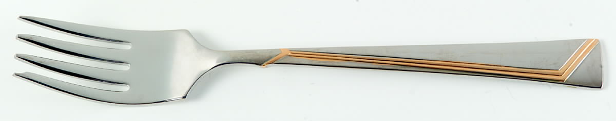 Golden Era (Stainless-Gold Accent) Individual Salad Fork by Oneida Silver-1