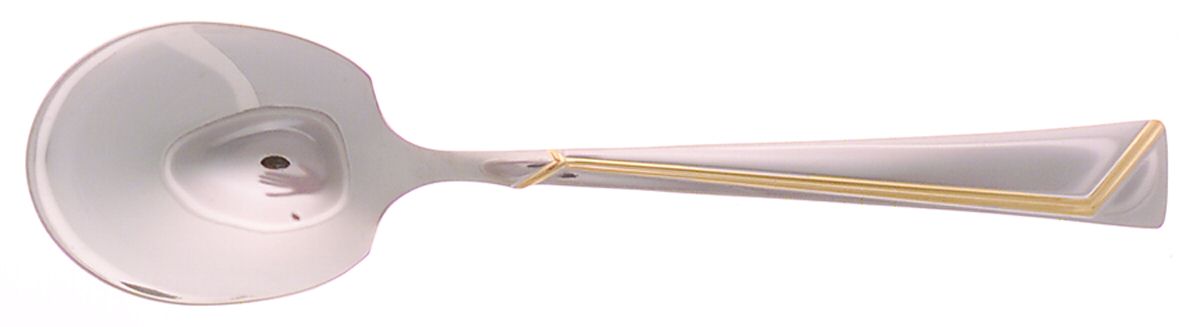 Golden Era (Stainless-Gold Accent) Sugar Spoon by Oneida Silver-1
