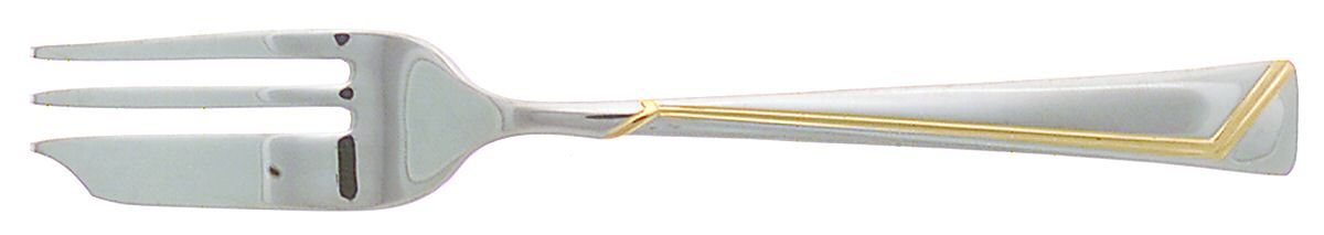 Golden Era (Stainless-Gold Accent) Pastry Fork by Oneida Silver-1