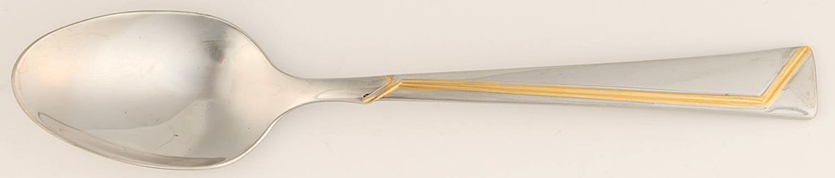 Golden Era (Stainless-Gold Accent) Five O'Clock Teaspoon by Oneida Silver-1