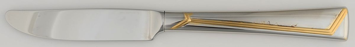 Golden Era (Stainless-Gold Accent) Solid Dessert/Luncheon Knife by Oneida Silver-1