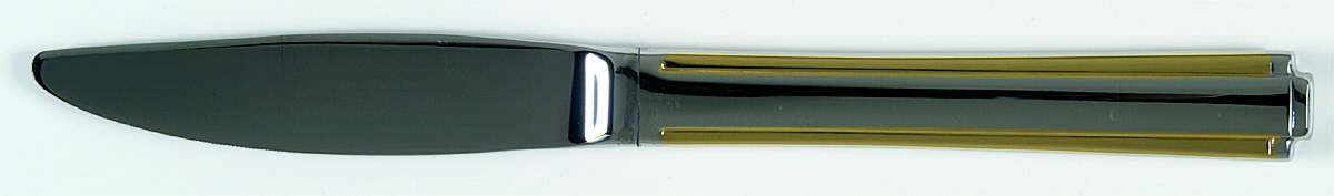 Golden Etage (Stainls, Gold Accent) Modern Hollow Knife by Oneida Silver-1
