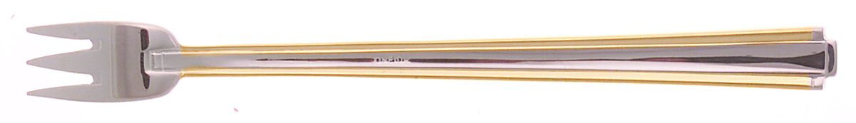 Golden Etage (Stainls, Gold Accent) Cocktail/Seafood Fork by Oneida Silver-1