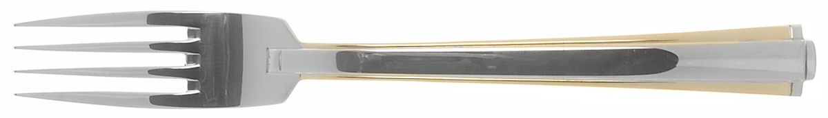 Golden Etage (Stainls, Gold Accent) Fork by Oneida Silver-1