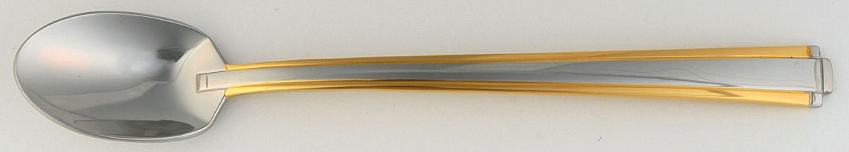 Golden Etage (Stainls, Gold Accent) Iced Tea Spoon by Oneida Silver-1