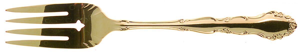Golden Flirtation (Gold Electroplate) Individual Salad Fork by Oneida Silver-1