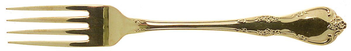 Golden Fredericksburg (Gold Electroplate) Fork by Oneida Silver-1