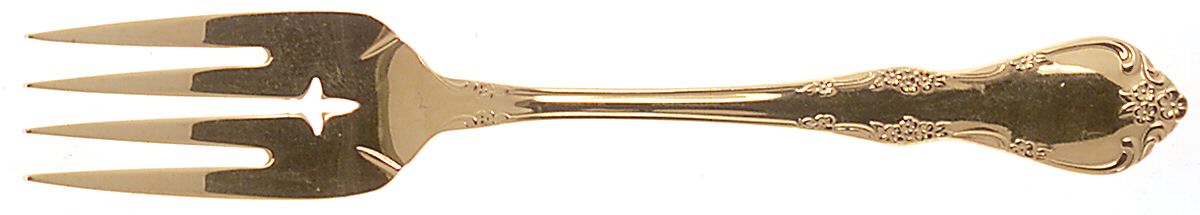Golden Fredericksburg (Gold Electroplate) Individual Salad Fork by Oneida Silver-1