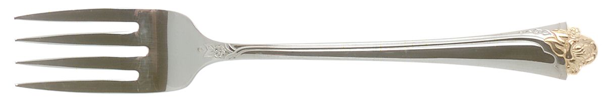 Fantasy Rose (Gold Accent) Individual Salad Fork by Oneida Silver-1