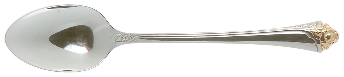 Fantasy Rose (Gold Accent) Teaspoon by Oneida Silver-1