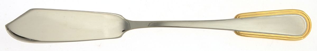 Golden Ionia (Stainless, Gold Accent) Flat Handle Master Butter Knife by Oneida Silver-1
