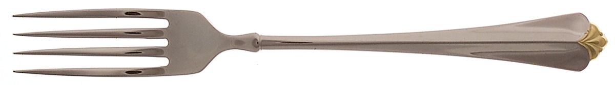Golden Juilliard (Stainless, Gold Accent) Fork by Oneida Silver-1