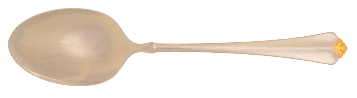 Golden Juilliard (Stainless, Gold Accent) Place/Oval Soup Spoon by Oneida Silver-1