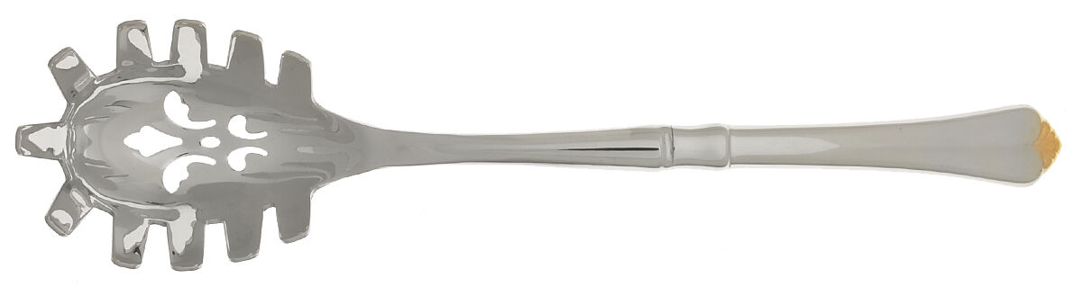 Golden Juilliard (Stainless, Gold Accent) Pasta Server with Stainless Bowl HC by Oneida Silver-1