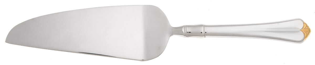 Golden Juilliard (Stainless, Gold Accent) Pie and Cake Server with Stainless Blade HC by Oneida Silver-1