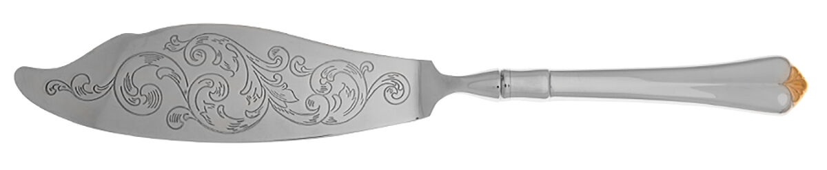 Golden Juilliard (Stainless, Gold Accent) Fish Serving Knife with Stainless Blade HC by Oneida Silver-1