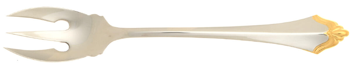 Golden Kenwood-Group I (Stainless-Gold) Pastry Fork Solid HC by Oneida Silver-1