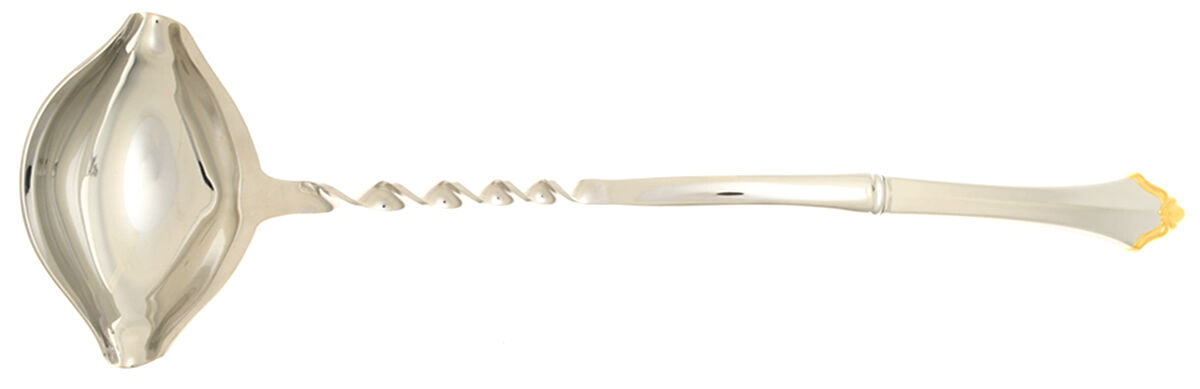 Golden Kenwood-Group I (Stainless-Gold) Punch Ladle with Stainless Bowl HC by Oneida Silver-1