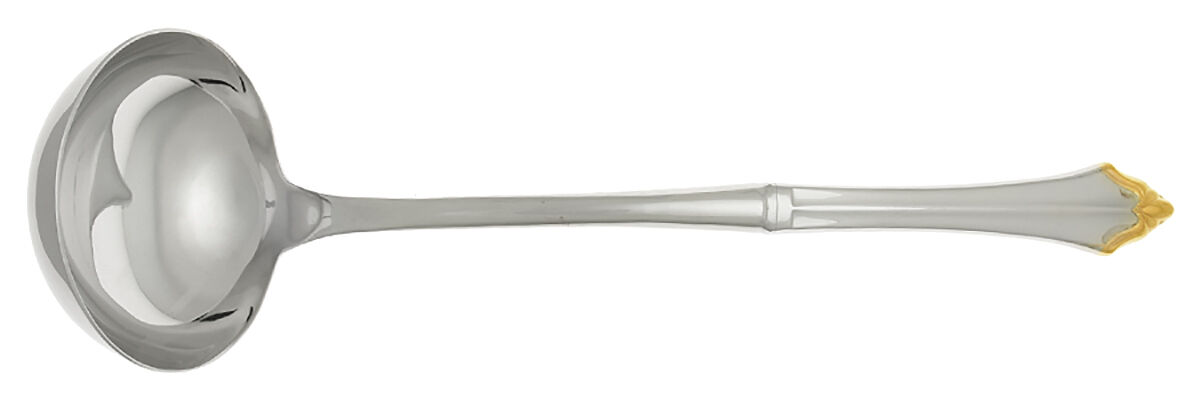 Golden Kenwood-Group I (Stainless-Gold) Soup Ladle with Stainless Bowl HC by Oneida Silver-1