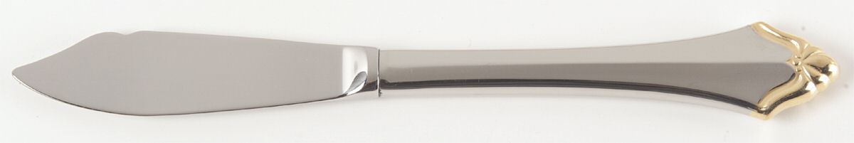 Golden Kenwood-Group I (Stainless-Gold) Hollow Handle Master Butter Knife by Oneida Silver-1