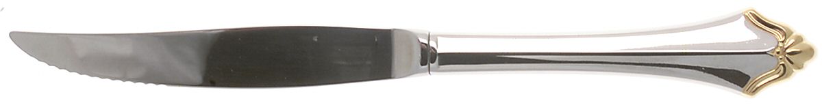 Golden Kenwood-Group I (Stainless-Gold) Individual Steak Knife Hollow Handle by Oneida Silver-1