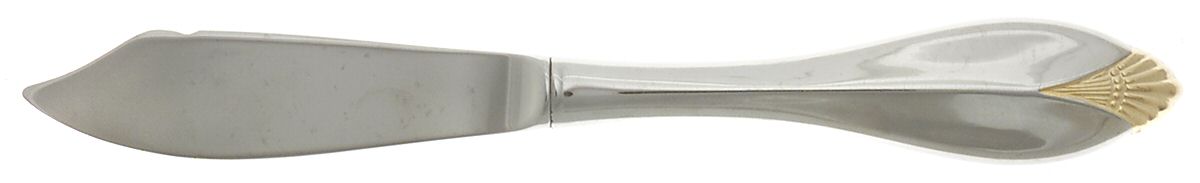 Golden Kingswood (Stainless, Gold Accent) Hollow Handle Master Butter Knife by Oneida Silver-1