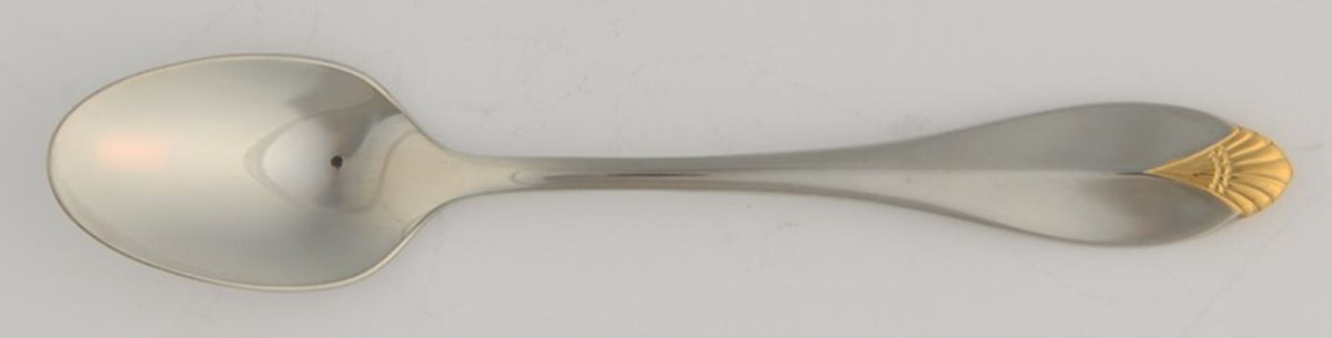 Golden Kingswood (Stainless, Gold Accent) Demitasse Spoon by Oneida Silver-1