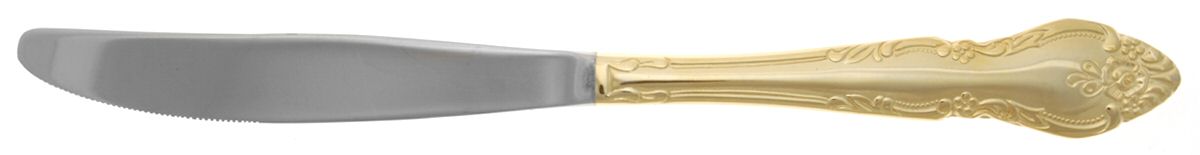 Golden Malmaison (Gold Electroplate) Modern Solid Knife by Oneida Silver-1
