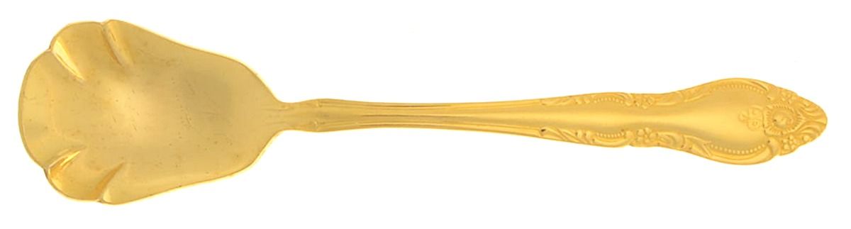 Golden Malmaison (Gold Electroplate) Sugar Shell Spoon by Oneida Silver-1