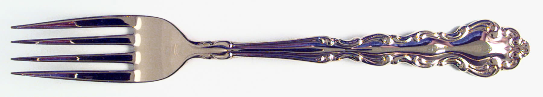 Golden Modern Baroque (Gold Electroplated) Fork by Oneida Silver-1