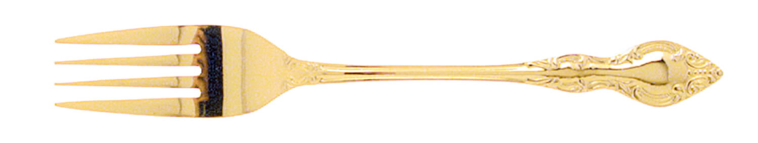 Golden Natchez (Gold Electroplate) Fork by Oneida Silver-1