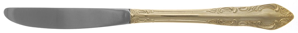 Golden Natchez (Gold Electroplate) Modern Solid Knife by Oneida Silver-1