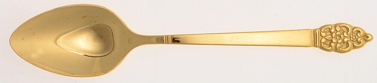 Golden Nordic Crown (Gold Electroplate) Teaspoon by Oneida Silver-1