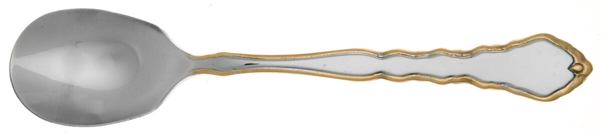 Golden Royal Chippendale (Stainless, 1987) Egg Spoon Solid Individual HC by Oneida Silver-1