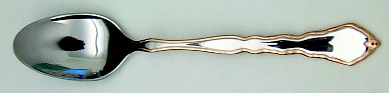 Golden Royal Chippendale (Stainless, 1987) Demitasse Spoon by Oneida Silver-1