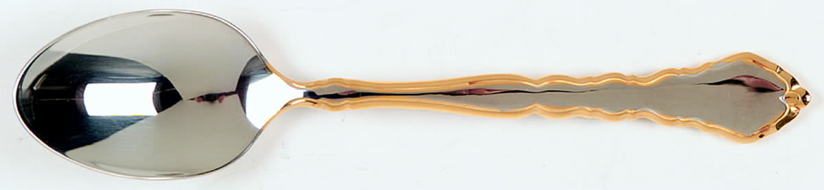 Golden Royal Chippendale (Stainless, 1987) Teaspoon by Oneida Silver-1