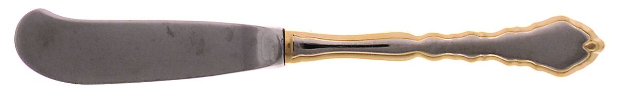 Golden Royal Chippendale (Stainless, 1987) Butter Spreader Hollow Hdl-Paddle/Stainless Blade by Oneida Silver-1