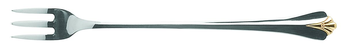 Golden Royal Flute (Stainless, Gold Accent) Cocktail/Seafood Fork by Oneida Silver-1