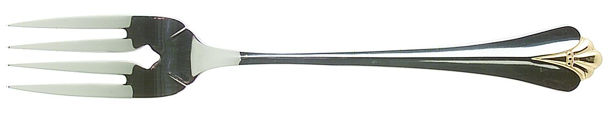Golden Royal Flute (Stainless, Gold Accent) Individual Salad Fork by Oneida Silver-1