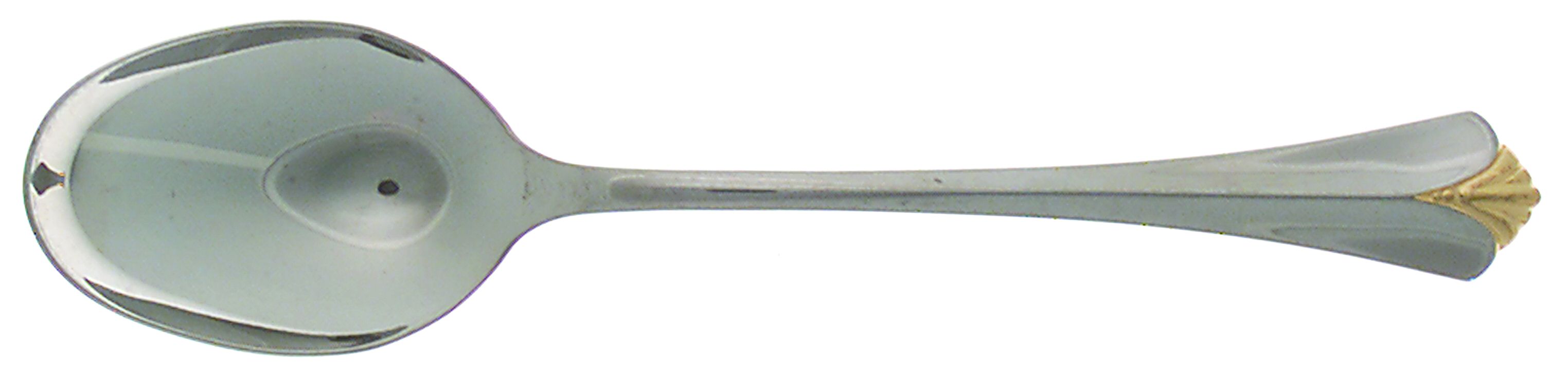 Golden Royal Flute (Stainless, Gold Accent) Place/Oval Soup Spoon by Oneida Silver-1