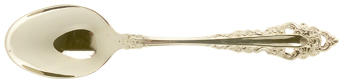 Golden Royal Grandeur (Gold Electroplate, 1975) Place/Oval Soup Spoon by Oneida Silver-1