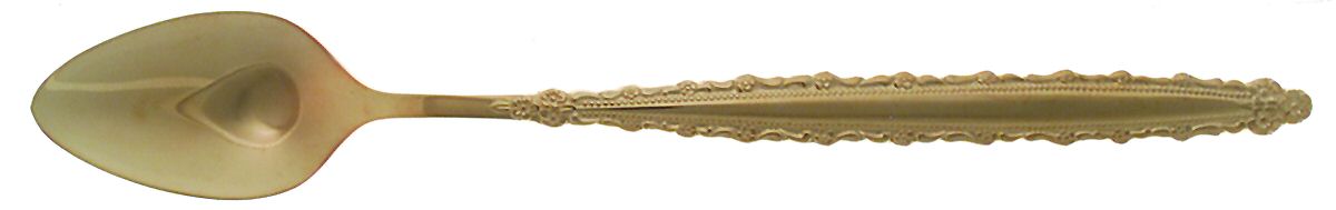 Golden Royal Lace (Gold Electroplate) Iced Tea Spoon by Oneida Silver-1