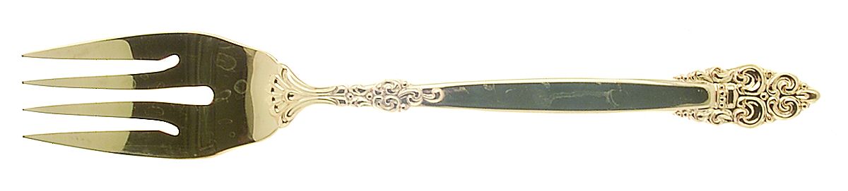 Golden Spanish Crown (Gold Electroplate) Individual Salad Fork by Oneida Silver-1