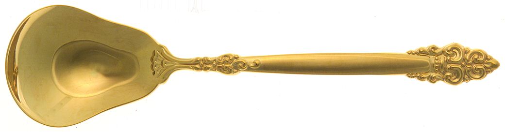 Golden Spanish Crown (Gold Electroplate) Sugar Spoon by Oneida Silver-1
