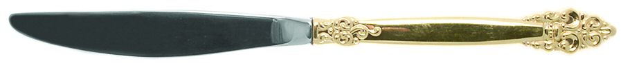 Golden Spanish Crown (Gold Electroplate) Modern Hollow Knife by Oneida Silver-1